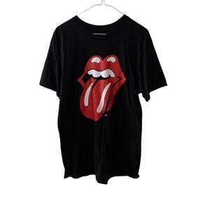 The Rolling Stones Sticky Fingers T Shirt Black Crew Neck Grunge Men’s Size XL